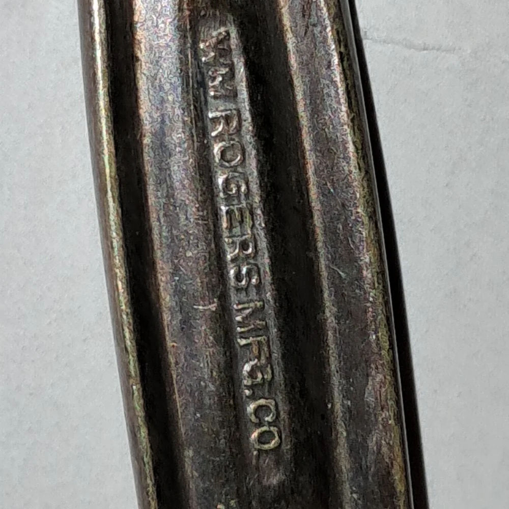 WM ROGERS MFG. CO. serated tip Spoon